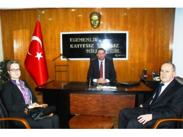 Sa?l?k ?l Müdürü Bozk?r’dan Kofçaz Kaymakam? Özderin’e ziyaret
