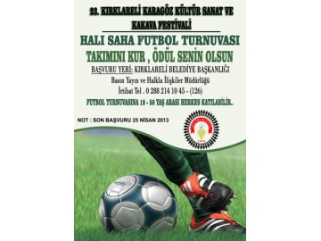 Futbol Turnuvas?’na ba?vuruda son 2 gün