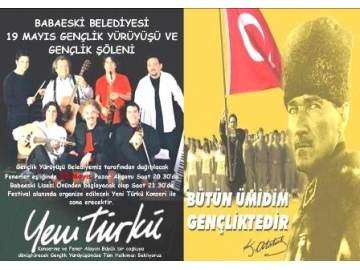 Babaeski Belediyesi’nden 19 Mayıs’ta Fener Alayı Yürüyüşü ve Yeni Türkü Konseri