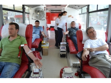 İlk gün 60 ünite kan bağışı yapıldı