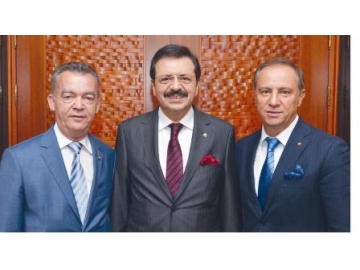 TOBB Ba?kan? Rifat Hisarc?kl?o?lu, K?rklareli Oda ve Borsa Ba?kanlar?’n? kabul etti