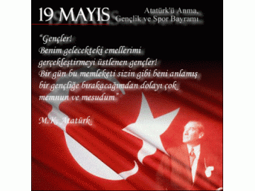 “19 Mayıs Atatürk’ü Anma ve Gençlik ve Spor Bayramı”nı yarın coşkuyla kutlayacağız