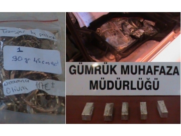 Hamzabeyli S?n?r Kap?s?’nda Alt?n ve Gümü? ele geçirildi