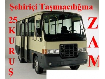 ?ehiriçi’ne 25 kuru? zam