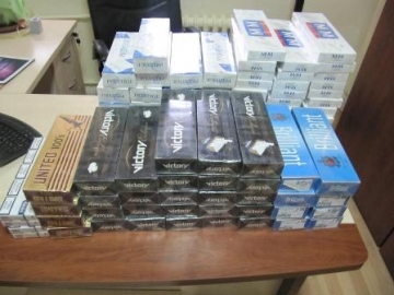  970 paket ka�ak sigara ele ge�irildi 