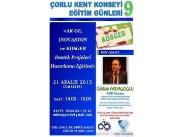Çorlu Kent Konseyi E?itim Günleri tamgaz devam ediyor