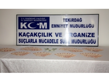 Tekirda?'daki 76 adet Sahte Para ele geçirildi