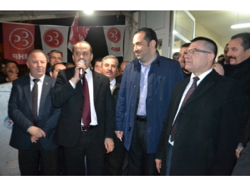 MHP Lüleburgaz Belediye Başkan Adayı Mahir Altan Evrensekiz’i ziyaret etti 
