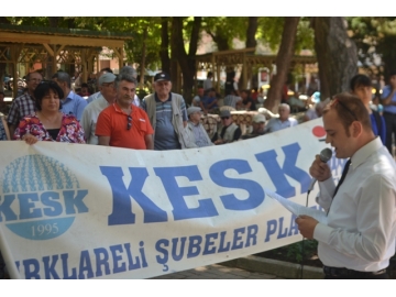 KESK K?rklareli ?ubeler Platformu Torba Yasas?’n? protesto etti