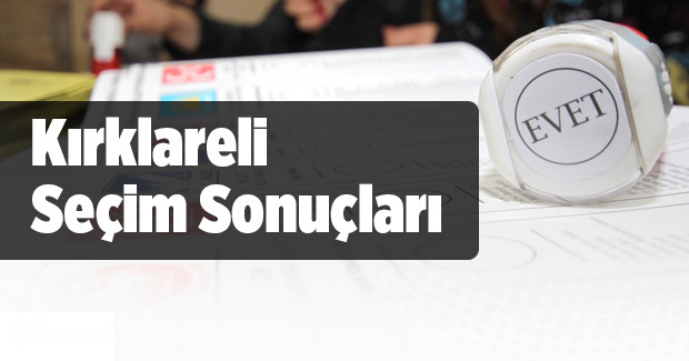1 Kas?m 2015 K?rklareli Seçim Sonuçlar?